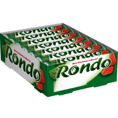 Рондо 30гр 1*14 Клубника мятные конфеты