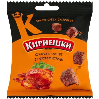 Кириешки 40гр 1*60 сухарики