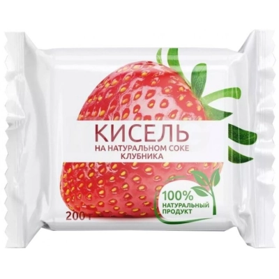 КИСЕЛЬ брикет 200гр 1*30 Клубника