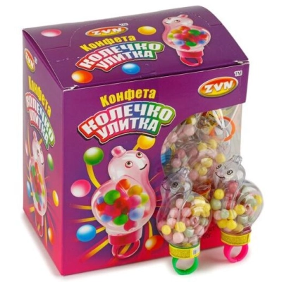 Улитка 6,5гр 1*30 конфета-колечко