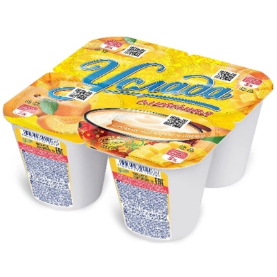 Услада йогурт 5,1% 95 гр 1*24 абр-манго