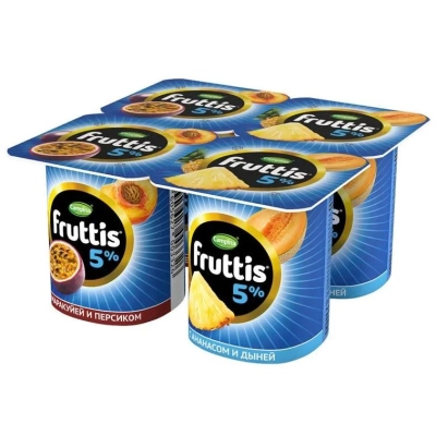 Фруттис йогурт 5% 115гр 1* 24 перс марак,ан дыня
