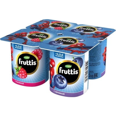 Фруттис йогурт 5% 115гр 1*24 мал черника