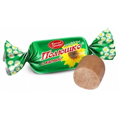 Полюшко с халвой 1кг 1*6 Об.кондитеры Конфеты