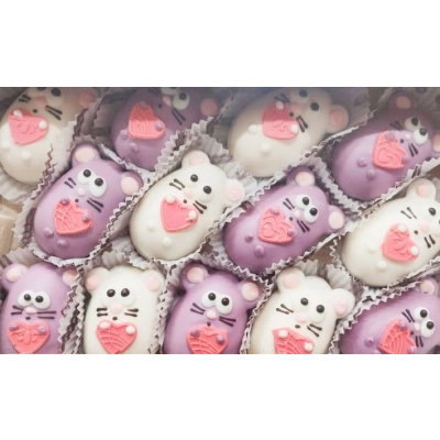 Виланки Мышки с ёлкой 600гр Пенза печенье+зефир