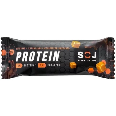 SOJ ПРОТЕИН Солёная карамель 50гр 1*20 батончик