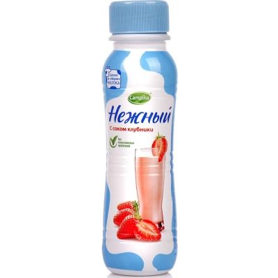 Нежный 285гр 0,1% 1*6 Питьевой Клубника