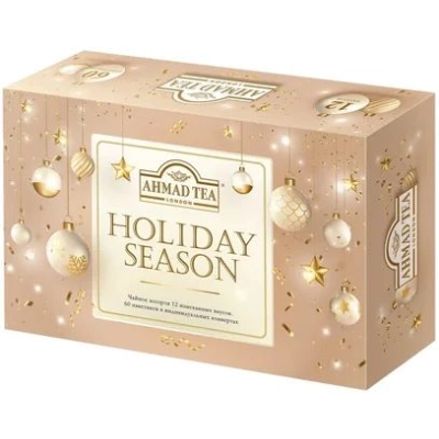 Ахмад Ассорти Праздничничный сезон 60п 1*10 Подарочный чайный набор