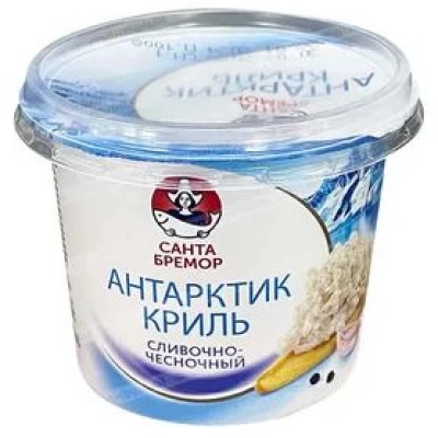 Паста из морепродуктов Антартик -КрильСливочно-чесночный 1*6