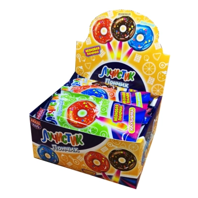 Лучистик Пончик 10гр 1*30 на неоновой палочке