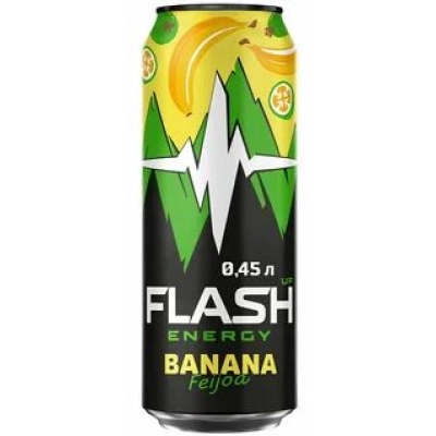 ФЛЭШ 0,45 ж/б 1*24 Банан и Фейхоа Энергетический напиток