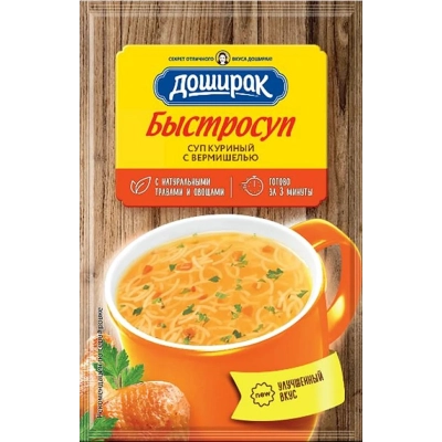 Суп б\п Доширак 15гр 1*24 куриный с вермишелью