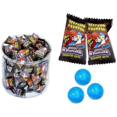 Язык Вампира-Зомби 3,5 гр 1*100  Жевательная резинка красит язык