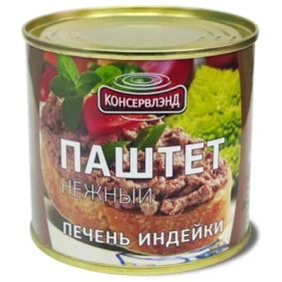 Паштет с печенью индейки 240гр 1*6 Консервленд