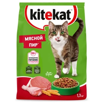 Китикэт 1,3кг 1*7 Мясной пир.