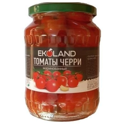 Томаты Черри маринованные 720мл 1*8 Эколенд ст/б