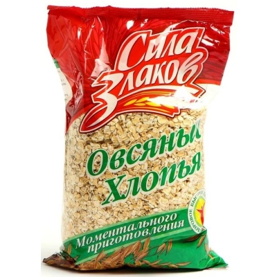 Хлопья овсяные Сила злаков 400гр 1*12 Овсяные (4020) м/у ШТУЧНО