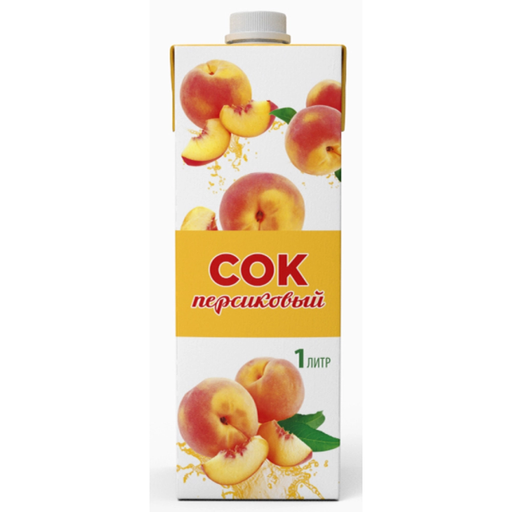 Сок ГОСТ 1л 1*12 Персиковый ТЕТРАПАК
