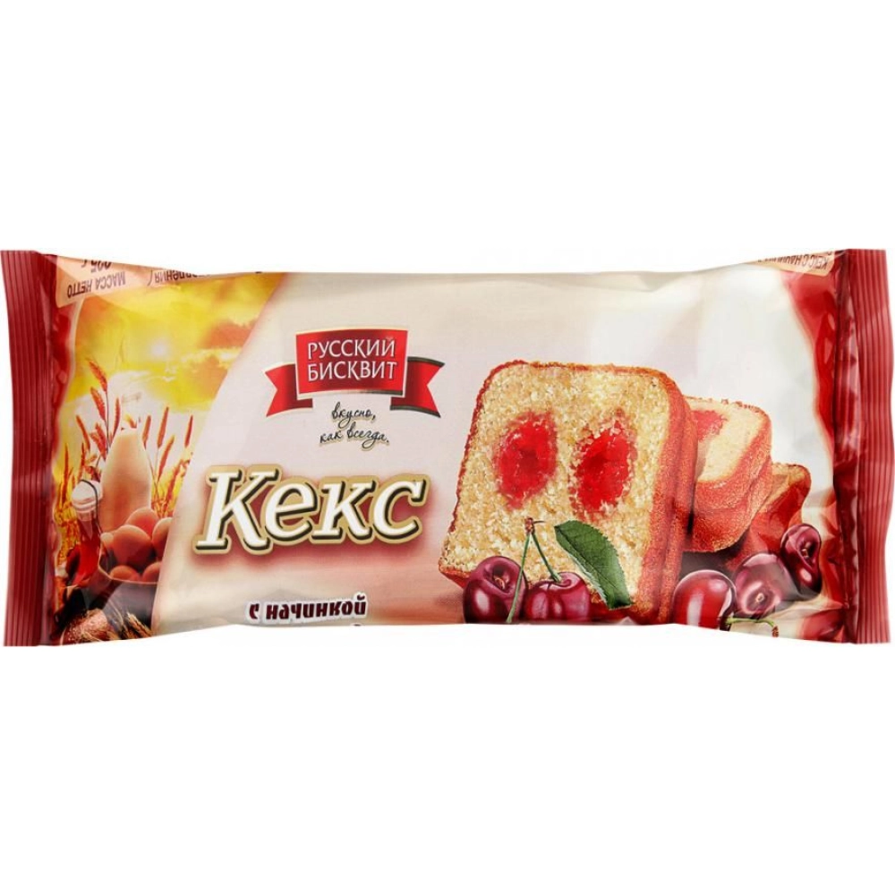 Кекс Русский Бисквит 225гр 1*10 — Продопт96 Кекс Русский Бисквит 225гр 1*10
