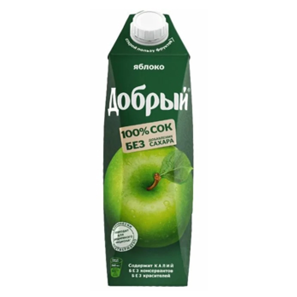 Добрый  1л 1*12 Яблочный (зеленое яблоко)