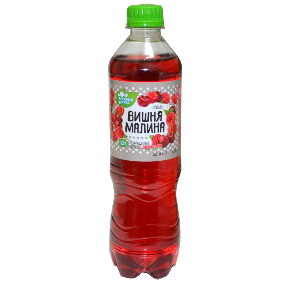 МОРС FRUKS 0,5л 1*12 Вишня-малина газированный ЧЗ