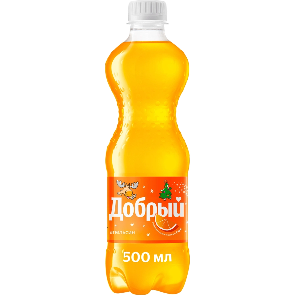 Добрый 0,5л АПЕЛЬСИН 1*24 газ.вода ЧЗ — Продопт96 Добрый 0,5л АПЕЛЬСИН 1*24 газ.вода ЧЗ