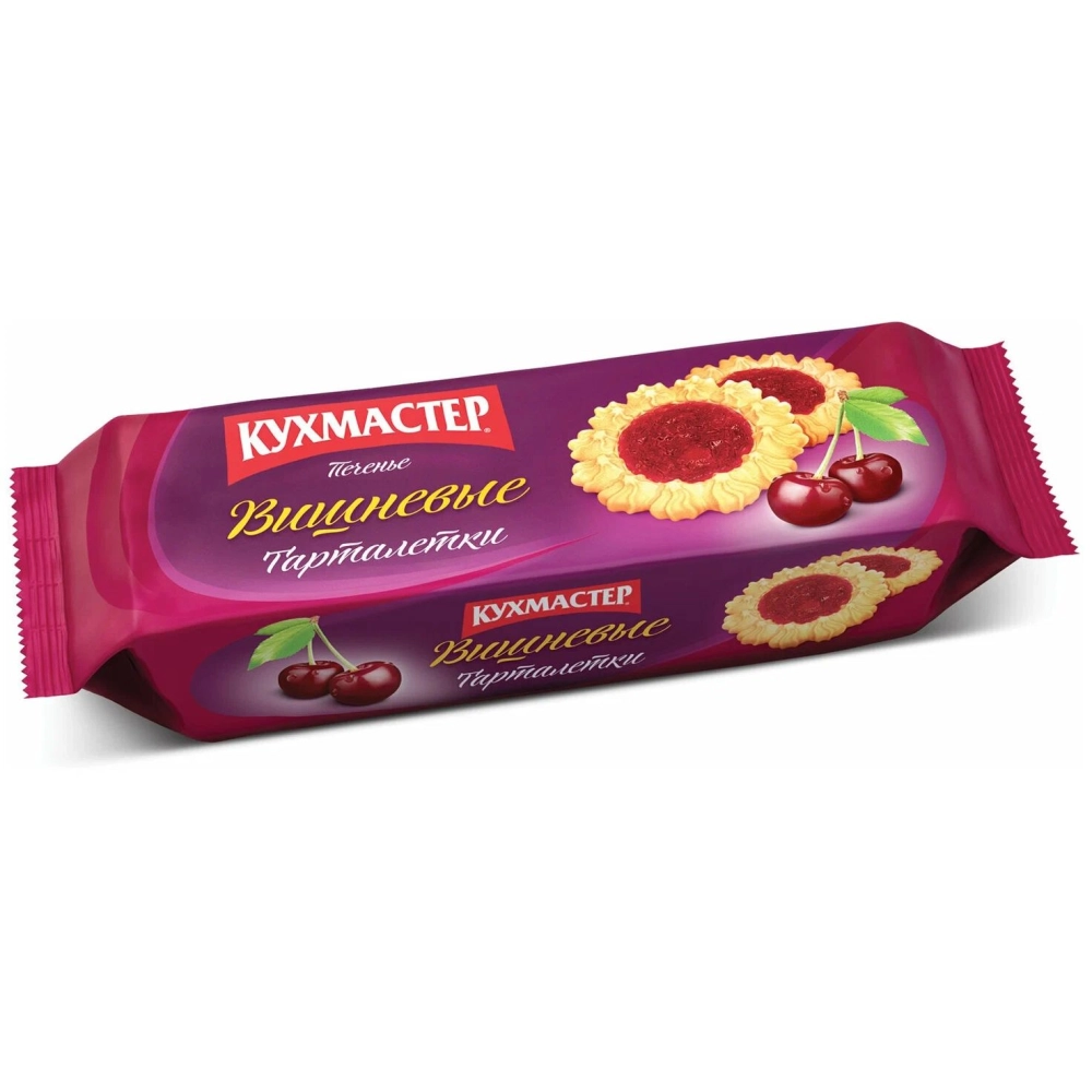 Кухмастер Тарталетки Вишня 240гр 1*12 — Продопт96 Кухмастер Тарталетки Вишня 240гр 1*12
