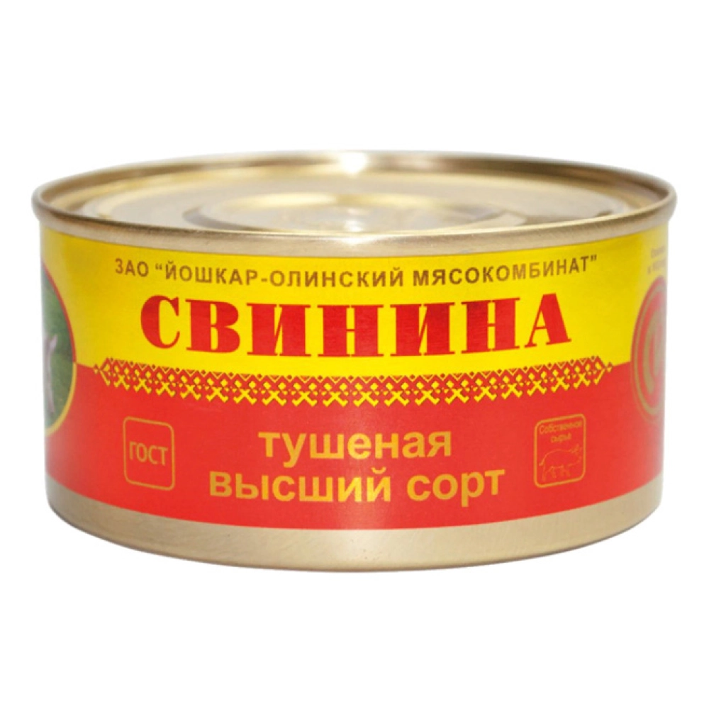 Тушёная СВИНИНА Йошкар-Ола 325гр 1*18 высший сорт — Продопт96 Тушёная СВИНИНА Йошкар-Ола 325гр 1*18 высший сорт