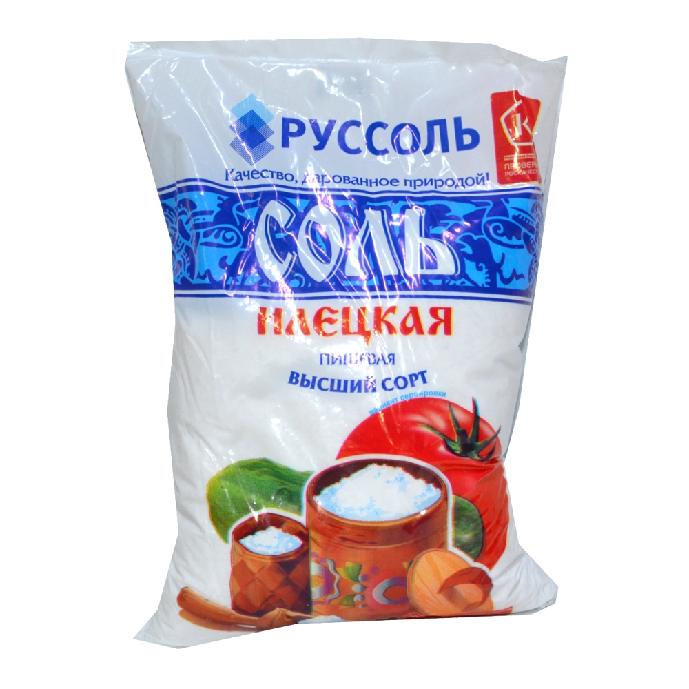 Соль поваренная пищевая 1кг 1*30 ИЛЕЦКАЯ не йод — Продопт96 Соль поваренная пищевая 1кг 1*30 ИЛЕЦКАЯ не йод