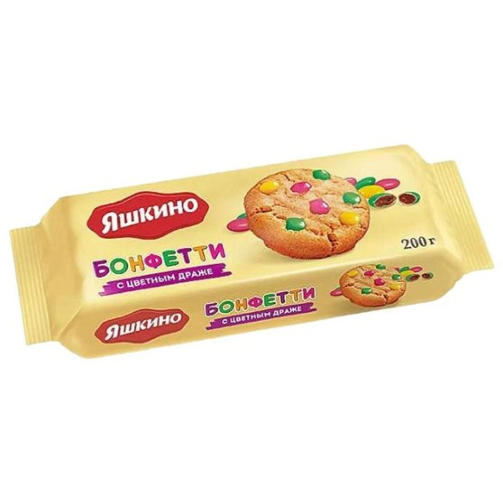 Яшкино Бонфетти 200гр (РАР360) 1*16 с цветным драже — Продопт96 Яшкино Бонфетти 200гр (РАР360) 1*16 с цветным драже