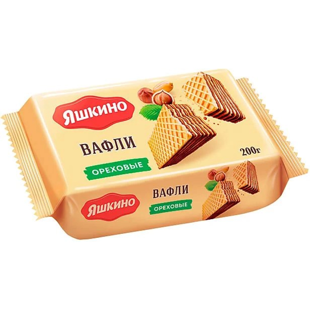 Яшкино ВАФЛИ 200гр 1*24 ОРЕХОВЫЕ (ЯВ163) — Продопт96 Яшкино ВАФЛИ 200гр 1*24 ОРЕХОВЫЕ (ЯВ163)