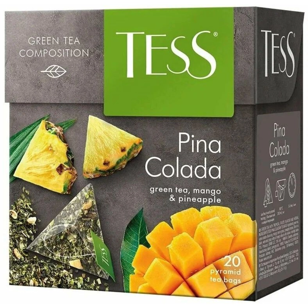 Tecc 20п 1*12 пирамидки Пина Колада (0787-12) Чай пакетированный