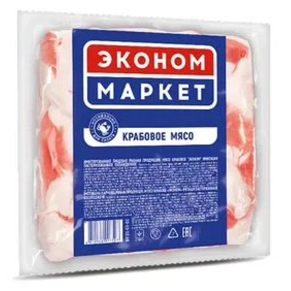 Крабовое мясо 200гр Эконом Маркет 1*30 — Продопт96 Крабовое мясо 200гр Эконом Маркет 1*30