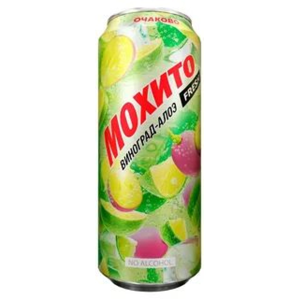 Мохито 0,45л 1*24 ж/б Виноград алоэ Очаково