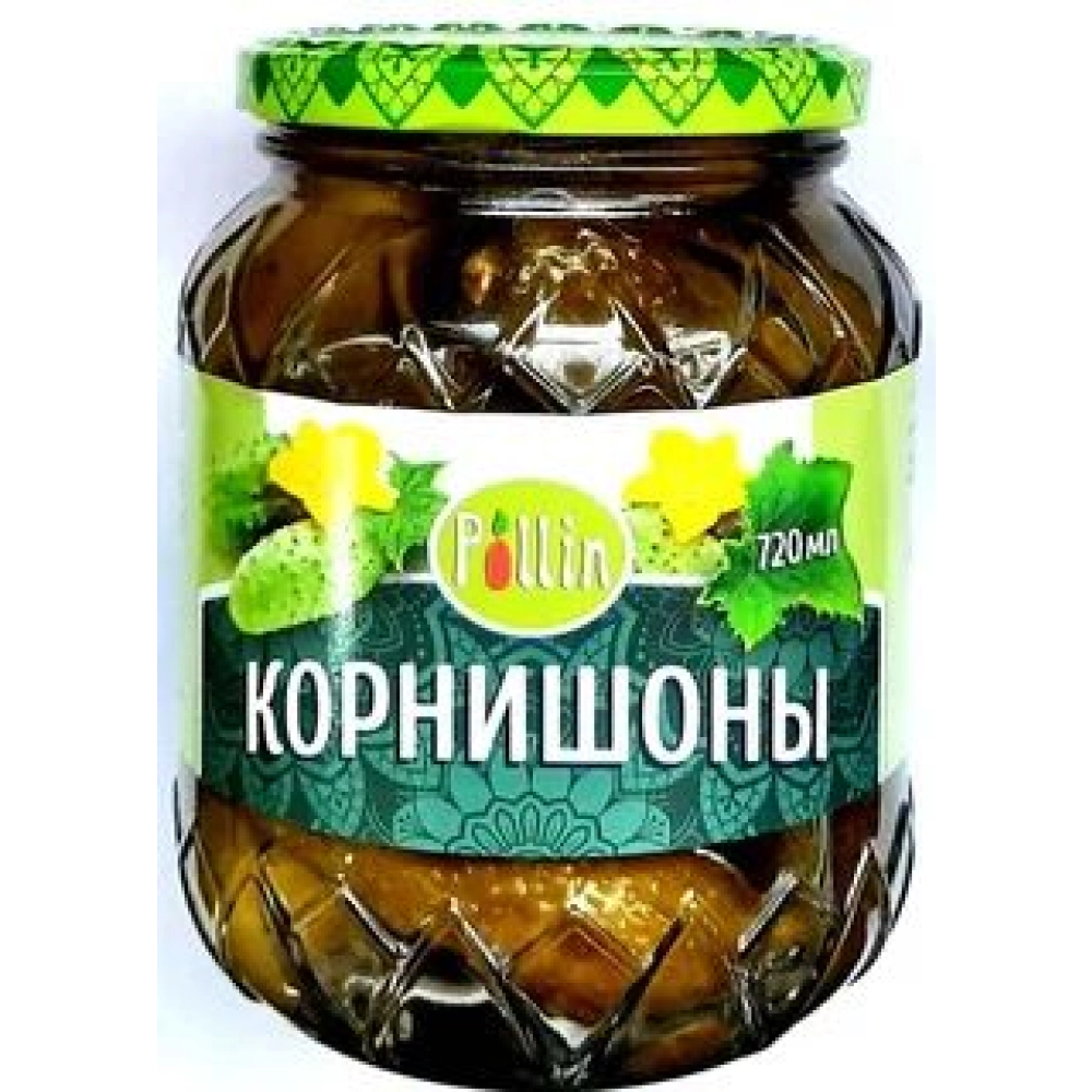 Огурцы POLLIN премиум 720мл 1*12 Корнишоны Вьетнам