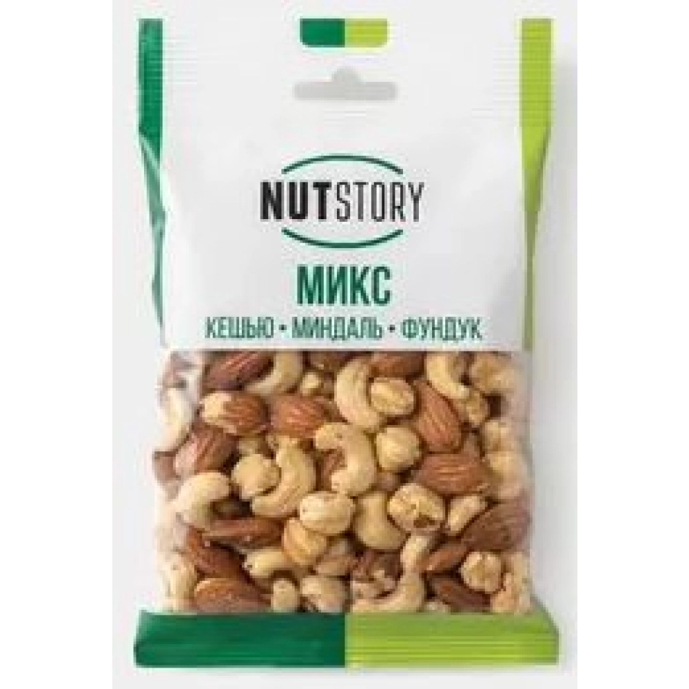 Nut Story Микс (кешью-миндаль-фундук) 34гр 1*60 — Продопт96 Nut Story Микс (кешью-миндаль-фундук) 34гр 1*60